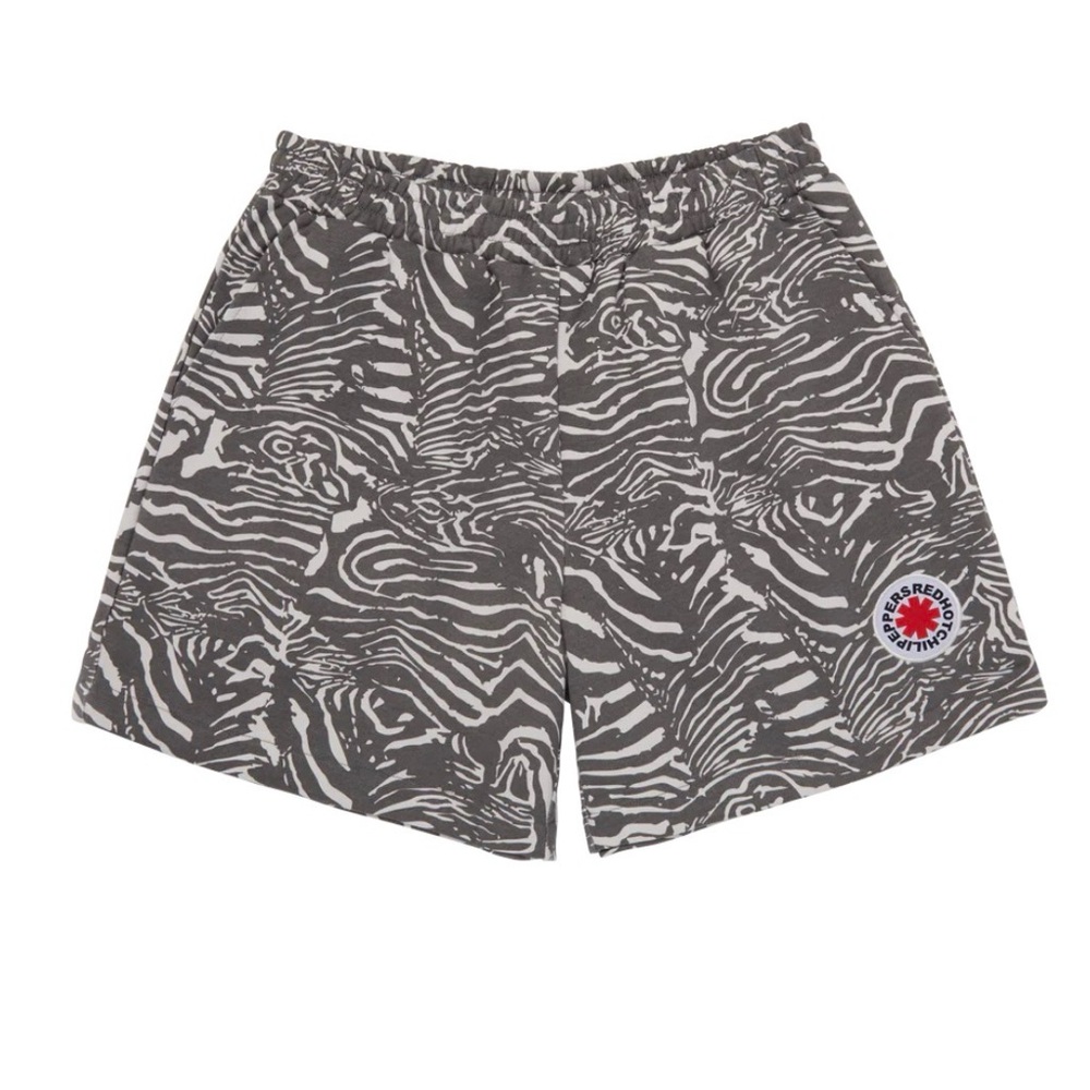 Red Hot Chili Peppers Zebra Asterisk Fleece Short Mens XXL